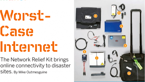 MAKE magazine's Disaster and Emergency internet connectivity kit