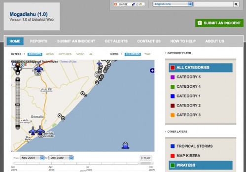 Mogadishu release with pirate KML file overlay