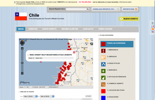 Near real-time crisis mapping