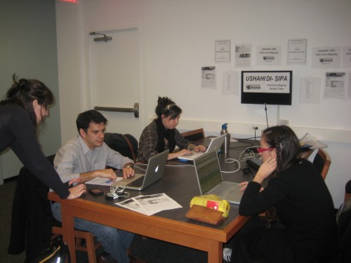 Crisis Mapping volunteers at SIPA