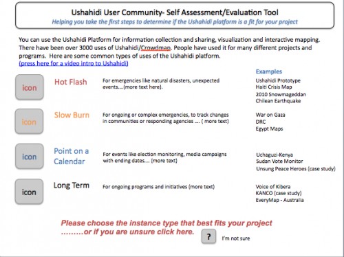 self-assessment evaluation tool screenshot