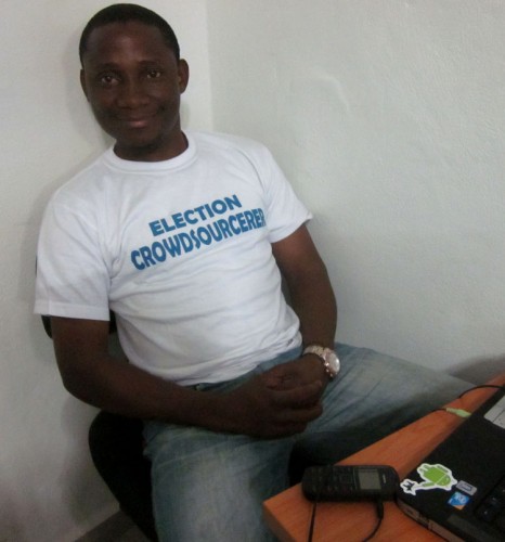 Ushahidi Liberia volunteers = elections crowdsourcers