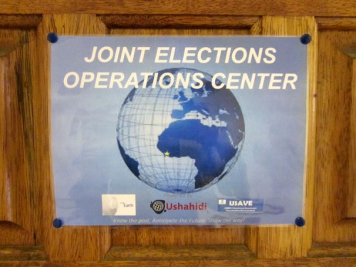 UNMIL's Elections Hub - notice the Ushahidi tag!