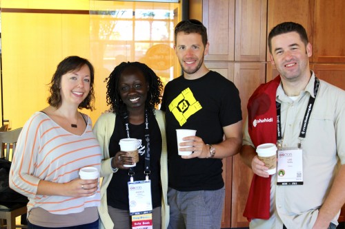 Angela with the github team and other Github Scholarship winners  Courtesy: Tim Berglund