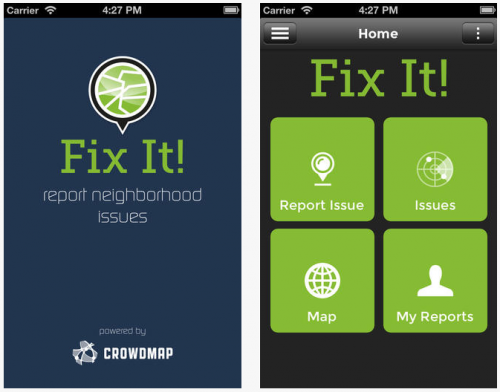 Fix It: an app built on top of the Crowdmap API